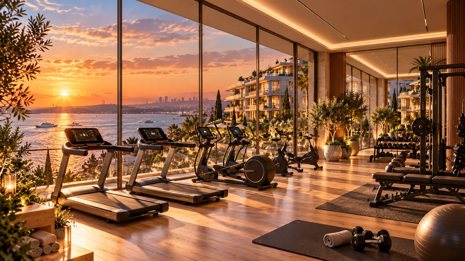 Sea Landscape City Gym