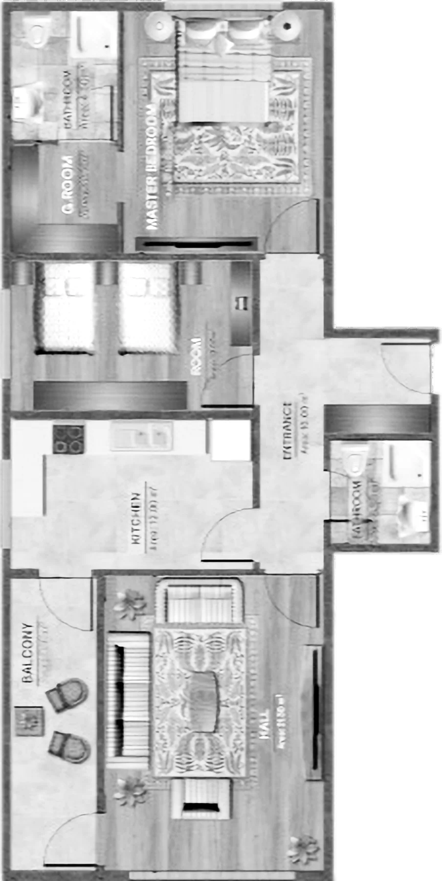 B-F-G Block mezzanine floor 2+1 · floor plan